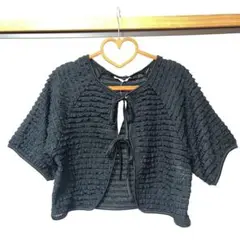 ♡ehkasopo フリルカットカーディガン