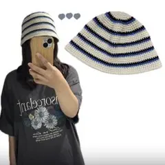 クラッシャーハット クロシェハット バケットハット 男女兼用