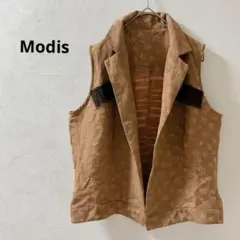 Modi’s 【新品】イタリア製　オレンジ　花柄　ノースリーブ　ベスト