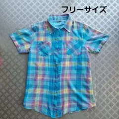 New値下げ品‼　シャツ　ブルームーンブルー　半袖　上着　夏