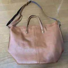ピークスピークpeakspeak 2wayショルダーバッグ　トート レザー