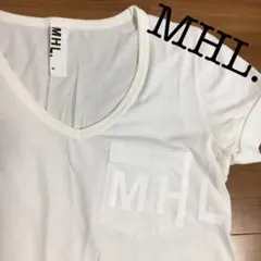 MHL マーガレットハウエル Vネック ロゴTシャツ size2