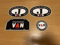 Amazon.co.jp: VAN JAC 丸VANステッカークリアタイプ3枚セット