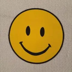 刺繡ワッペン　特大 M　スマイル　にこちゃん