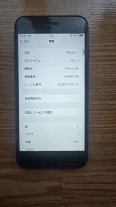 Apple iPhone SE 第2世代　64GB iOS 18.5