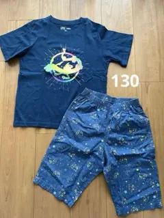 【最終値下げ】UNIQLOポケモンTシャツ&ステテコセット　130