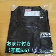 MARVEL　スタークインダストリーズ　ワークシャツ　Lサイズ　黒色　おまけ付き