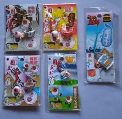 目玉おやじ リゾート限定など5点 地域限定ゲゲゲの鬼太郎ストラップ根付ねつけ