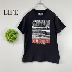 LIFE 【XS】コラボtシャツ ブラック　小さいサイズ　シンプル　おしゃれ