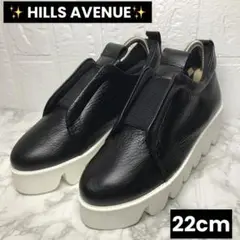 未使用級 HILLS AVENUE ヒルズアヴェニュー シドニー 黒 22cm