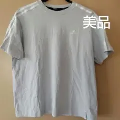 adidas ライトグレー Tシャツ