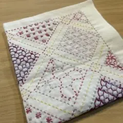 刺し子ふきん　ハンドメイド