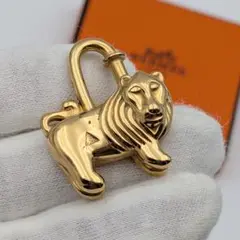 ■HERMES■ カデナ GP ゴールド ライオン モチーフ チャーム 1997 HERMES(エルメス) 1997年限定 lion cadena charm ライオン