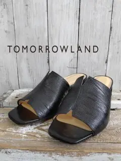 TOMORROWLAND サンダル レザーサンダル 36 ブラック