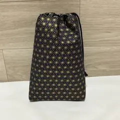 合切袋　信玄袋　麻の葉模様
