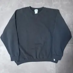 90s usa製 黒 ブラック 無地 スウェット ブランク discus 3XL