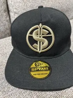 SPYAIR 黒キャップ 刺繍ロゴ