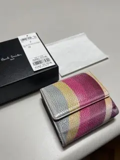 Paul Smith 折り財布 ポールスミス 財布 牛革 羊革 元箱 カラフル