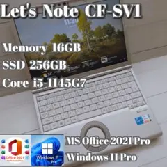 ⑦ Let's note CF-SV1 16G 256GB MS Office