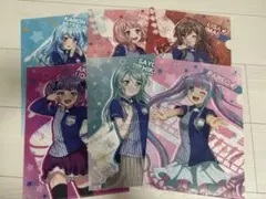 バンドリ ローソンコラボ クリアファイル 6枚セット