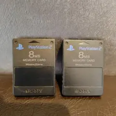 SONY PS2 メモリーカード ２枚【動作読み込みOK】日本製