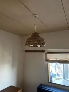 ラタン製 3灯ペンダントライト