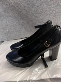 ヘザー　厚底パンプス