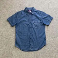 【新品未使用】Sサイズ ノースフェイス パープルレーベル 半袖シャツデニムブルー