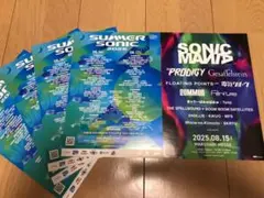 サマーソニック/ソニックマニア2025 フライヤー5枚セット