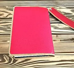 tutu工房オリジナル【ブックカバー文庫本サイズ】ブックマーカー付き■頒布■赤