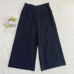 美品★ 【リリアンビューティーエクラ】 ダブルタック ワイドパンツ S 日本製