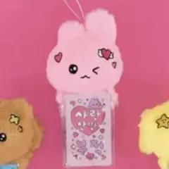 【新品未使用】チェゴシム　お守りカード付きマスコット うさぎ