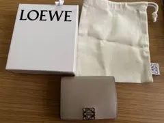 即日発送 LOEWE アナグラム トライフォール ウォレット