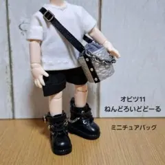 バケツ型バッグ　シルバー