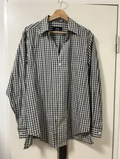 ENSOU. / GINGHAM CHILDISH SHIRT - Grey