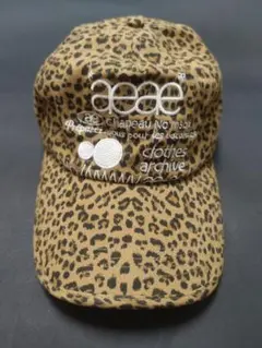 未使用 aeae ヒョウ柄 ベースボールキャップ