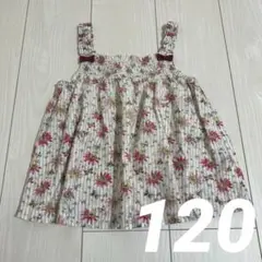 【美品】BeBe べべ 花柄チュニック トップス ノースリーブ
