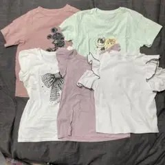 【処分セール】女の子 150 Tシャツ5枚 まとめ売り トップス 夏用