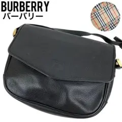 ✨良品✨ バーバリー ハンドバッグ ノバチェック ホースロゴ ブラック 黒