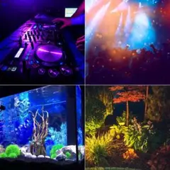 ウォールランプ 防水 防塵 リモコン付き RGB投光器 LED ライト 屋外