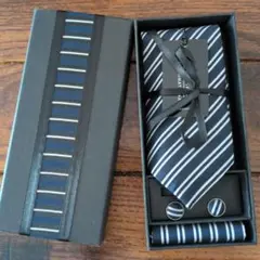 シルク100％ ネクタイ カフス チーフ セット まとめ買い可♪ギフトにも