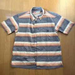 RALPH LAUREN CHAPS チャップス　ボーダー柄半袖シャツ