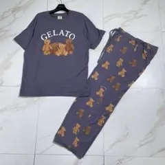 即完売品♡ジェラートピケ ベア柄 tシャツ パンツ セットアップ ルームウェア
