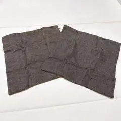 クッションカバー　2枚セット　ダークブラウン　約43×43
