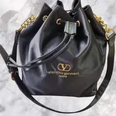 【極美品】valentino garavani sport　巾着ショルダーバッグ