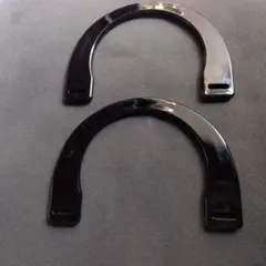 黒いプラスチック曲線フレーム2個セット
