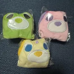 【値下げ】お茶犬　ふわふわぬいぐるみ巾着　3種セット