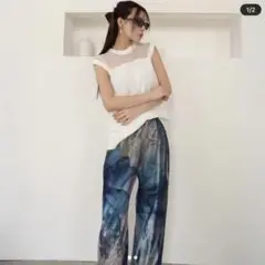 新品タグ付き✨️ 2025ss Twist ブークレ KNIT ノースリーブ 白