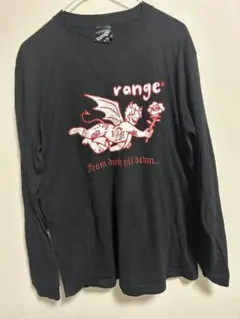 range* ブラック 長袖カットソー L