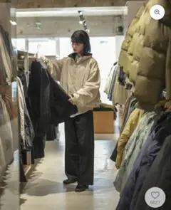 ルーズフィットフリースジャケット beige